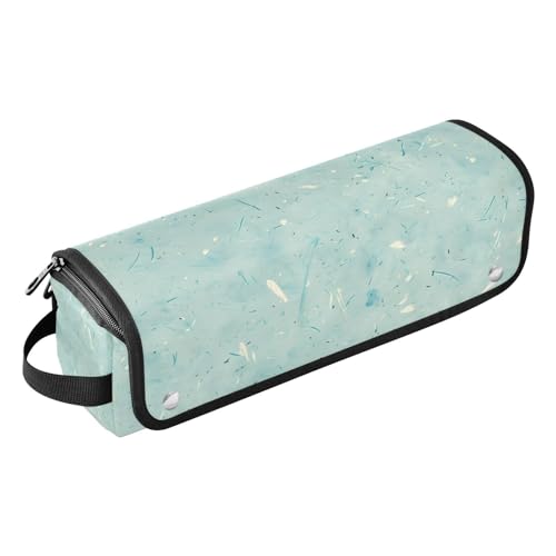 WDdZzyy Nahtlose Kraftpapier-Textur-Reisetasche und hitzebeständige Matte, Tragetasche, flacher Lockenstab, wasserdichter Organizer für Glätteisen, Glätteisen, Lockenstäbe, nahtloses Kraftpapier von WDdZzyy