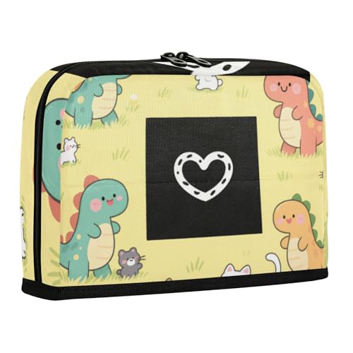 WDdZzyy Niedliches Cartoon-Dinosaurier-Federmäppchen, große Kapazität, Stifteetui, stabile Münze für Erwachsene, elementar von WDdZzyy