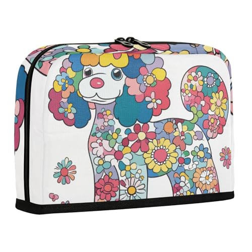 WDdZzyy Niedliches riesiges Pudel-Federmäppchen, großes Fassungsvermögen, Make-up-Tasche, tragbarer Schreibwaren-Organizer für Kinder, Mittelschule von WDdZzyy