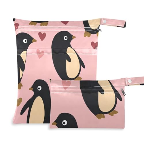 WDdZzyy Pinguin Pfirsich Valentinstag Gold waschbarer Wäschesack 2 Stück Wickeltasche Wesentliche Gegenstände mit Griffen für Fitnessstudio WDdZzyy Pinguin Pfirsich Valentinstag Gold waschbarer Wäschesack 2 Stück Wickeltasche Wesentliche Gegenstände mit Griffen für Fitnessstudio von WDdZzyy