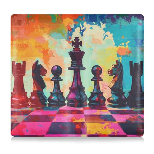 WDdZzyy Schach Set Premium Leder Auto Registrierung & Versicherung Kartenhalter Essential Wallet Case für Dokumente, Karten, Führerschein, Schachspiel, 1 size von WDdZzyy