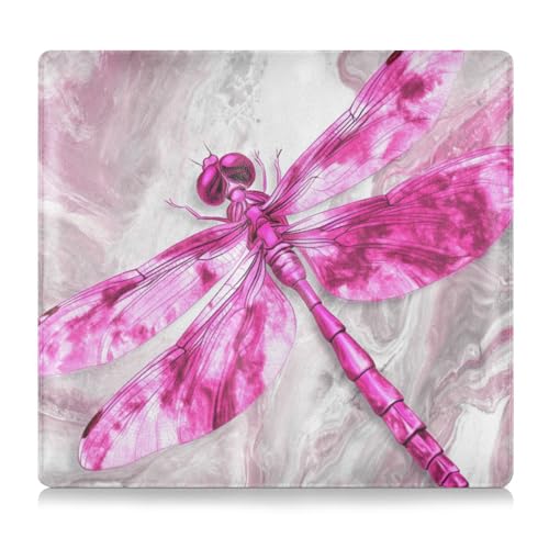 WDdZzyy Schöne Libelle Hellviolett Premium Leder Auto Registrierung Versicherung & Ausweishalter Dokumententasche für Karten, wichtige Dokumente, Führerschein Fahrzeug Papierkram, Schöne Libelle von WDdZzyy