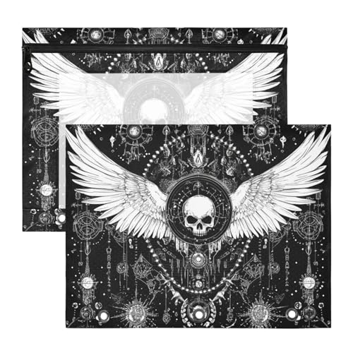 WDdZzyy Stiftebox mit Reißverschluss, 3 Löcher, für A4-Papier, Briefe, 2 Stück, Lehrer, Kunstbedarf, Aufbewahrung von WDdZzyy