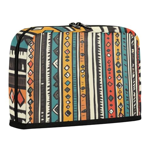 WDdZzyy Stiftebox mit vertikalen Streifen, Boho-Stil, Retro-Stil, große Kapazität, stabile Schreibwaren-Aufbewahrung für adrette Elementare von WDdZzyy