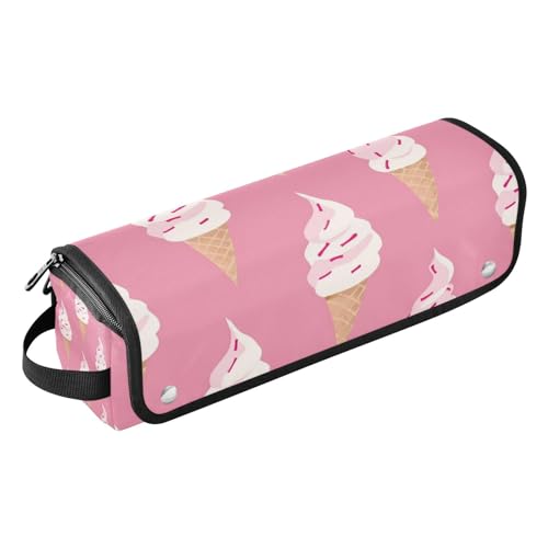WDdZzyy Yummy Ice Cream Peach Hair Tools Reisetasche mit hitzebeständigem Pad, große Kapazität, Glätteisen, Organizer für Glätteisen, Lockenstab, Haartrockner, leckeres Eis, Pfirsich, 1 Größe, Yummy von WDdZzyy