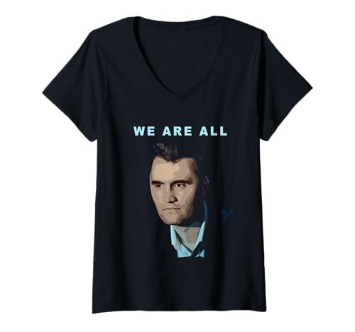 Damen We Are All – Commemorative Conservative Art Graphic T-Shirt mit V-Ausschnitt Damen We Are All – Commemorative Conservative Art Graphic T-Shirt mit V-Ausschnitt von WE ARE ALL – Conservative Quotes & Graphics