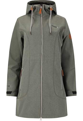 WEATHER REPORT Damen Softshelljacke Lilan 1011 Dark Grey Melange 42 von WEATHER REPORT