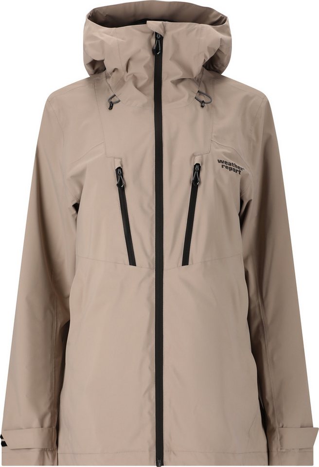 WEATHER REPORT Funktionsjacke Harbor W Rain-Tech Jacket W-PRO 20000 MOON ROCK von WEATHER REPORT