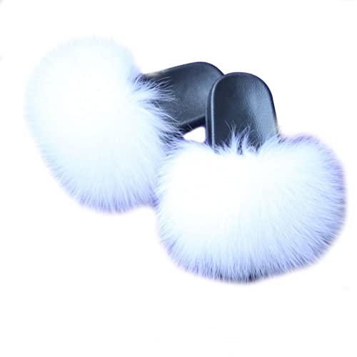 WEAV Pelz Nach Hause Imitation Flip Flops Sommer Damen Plüsch Hausschuhe,Weiß-38 WEAV Pelz Nach Hause Imitation Flip Flops Sommer Damen Plüsch Hausschuhe,Weiß-38 von WEAV