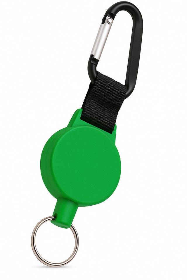 WEBBOMB Schlüsselanhänger Ausweis Jojo mit Stahlseil ausziehbar Schlüsselrolle Ausweishalter von WEBBOMB