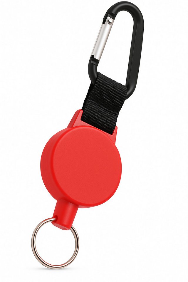 WEBBOMB Schlüsselanhänger Ausweis Jojo mit Stahlseil ausziehbar Schlüsselrolle Ausweishalter von WEBBOMB