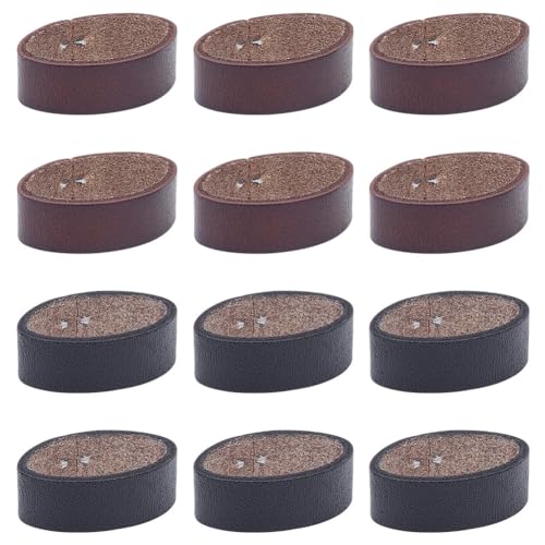 WEBEEDY 12 Stück Ledergürtelschlaufenhalter Geldbörsenriemenhalter Endhalter Schwarz Und Gürtelzubehör Für Herrenhosen Langer Gürtel Geldbörse, Passen Sie Einen 3.1-3.5 cm Breiten Gürtel An von WEBEEDY