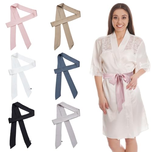 WEBEEDY 6 Farben Satin Bademantel Gürtel Ersatz Unisex Weicher Pyjama Gürtel Bademantel Gürtel Ersatz Taillengürtel Brautkleid Schärpe Gürtel Spezielle Anlässe Accessoires 190x5cm WEBEEDY 6 Farben Satin Bademantel Gürtel Ersatz Unisex Weicher Pyjama Gürtel Bademantel Gürtel Ersatz Taillengürtel Brautkleid Schärpe Gürtel Spezielle Anlässe Accessoires 190x5cm von WEBEEDY
