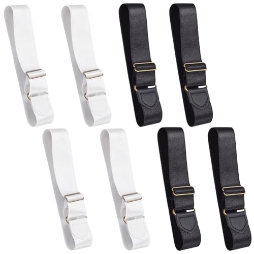 WEBEEDY 8 Stück Elastischer Verstellbarer Armband Rutschfest Shirt-Halter Ärmelhalter 4 Paar Anti-Rutsch Armbänder Dehnbare Verstellbare Armband Unisex Sport Armband Riemen Für Frauen Und Männer WEBEEDY 8 Stück Elastischer Verstellbarer Armband Rutschfest Shirt-Halter Ärmelhalter 4 Paar Anti-Rutsch Armbänder Dehnbare Verstellbare Armband Unisex Sport Armband Riemen Für Frauen Und Männer von WEBEEDY