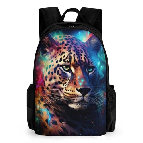 WECECE Rucksack Jungen 8 Jahre Schultasche Gepard Rucksack Für Kinder Von 11 Jahren Schulranzen Jungen Leopard Tier Schulsachen Leichter Reise Outdoor Freizeit von WECECE