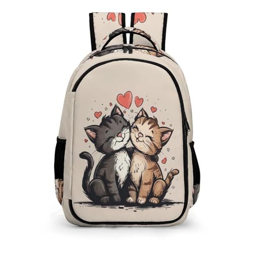 WCEECE Rucksack Mädchen Niedliche Katze Rucksack 3D Effekt Schulrucksack Mädchen Tier Kätzchen Geschenke Für Die Schule Schulsaison-Zubehör Leichter Reise Outdoor Freizeit von WCEECE