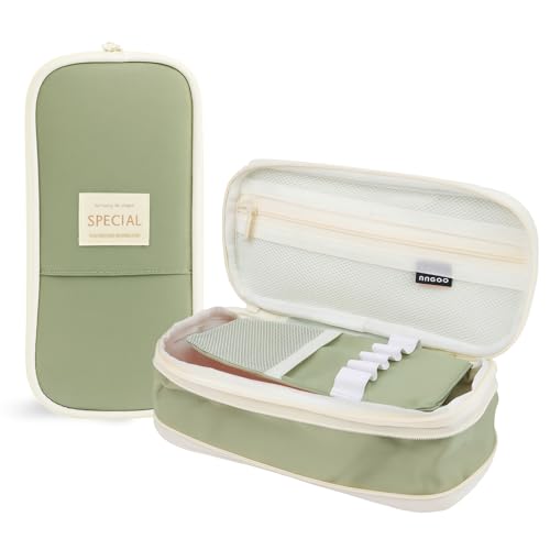 WEDAWIN Federmäppchen, großes Federmäppchen für die Schule, robuster Reißverschluss, Aesthetic Federmäppchen für Jugendliche, tragbare Aufbewahrungstasche, geeignet für Frauen und Männer (grün) WEDAWIN Federmäppchen, großes Federmäppchen für die Schule, robuster Reißverschluss, Aesthetic Federmäppchen für Jugendliche, tragbare Aufbewahrungstasche, geeignet für Frauen und Männer (grün) von WEDAWIN