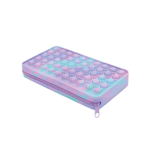 WEDO 24232572 Stiftemäppchen Pop-It Pastello | angenehme Haptik | mit Anti-Stress Drucknoppen | aus Silikon | violett von WEDO