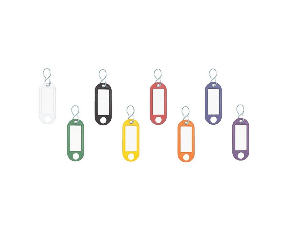 WEDO Schlüsselanhänger (100-tlg), mit Schlitz für Etikettenbeschriftung von WEDO