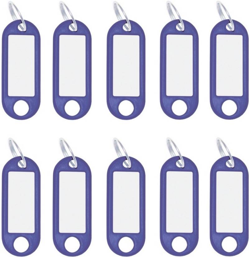 WEDO Schlüsselanhänger Schlüsselanhänger mit Ring 18mm VE=10 Stück blau von WEDO