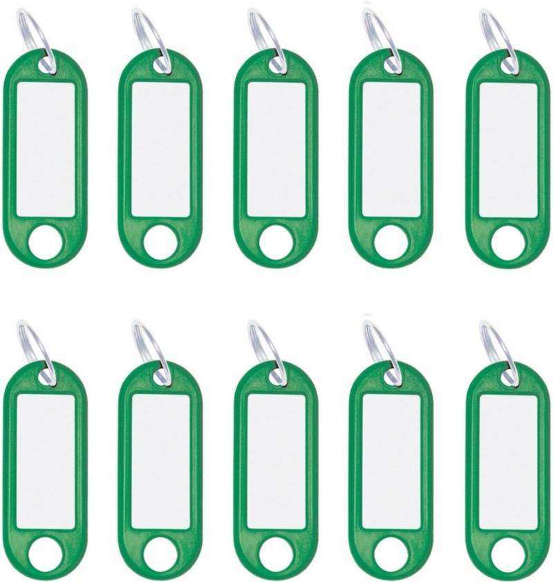 WEDO Schlüsselanhänger Schlüsselanhänger mit Ring 18mm VE=10 Stück grün (50 Stück) von WEDO