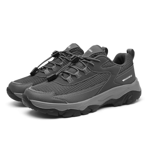 WEDXDEW Weite Laufschuhe Optimale Breite | Diabetiker Komfortschuhe | Extra Breit, Rutschfest, Orthopädisch | Bequeme Passform für Geschwollene Füße(Gray,41 EU) von WEDXDEW