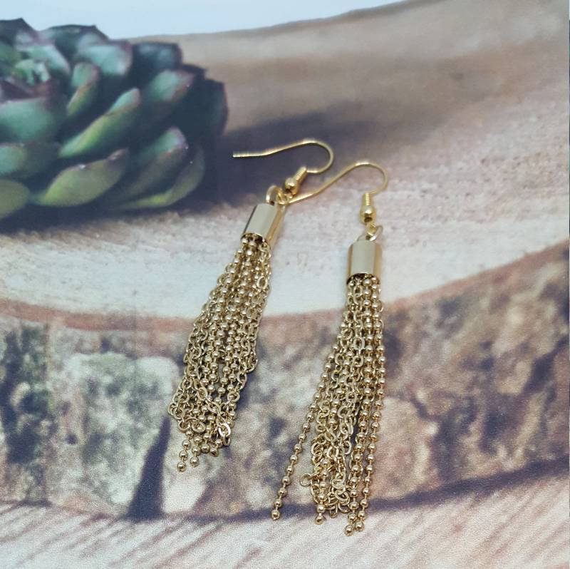 Handgemachte Metall Quasten Ohrringe von WEEDsByRose