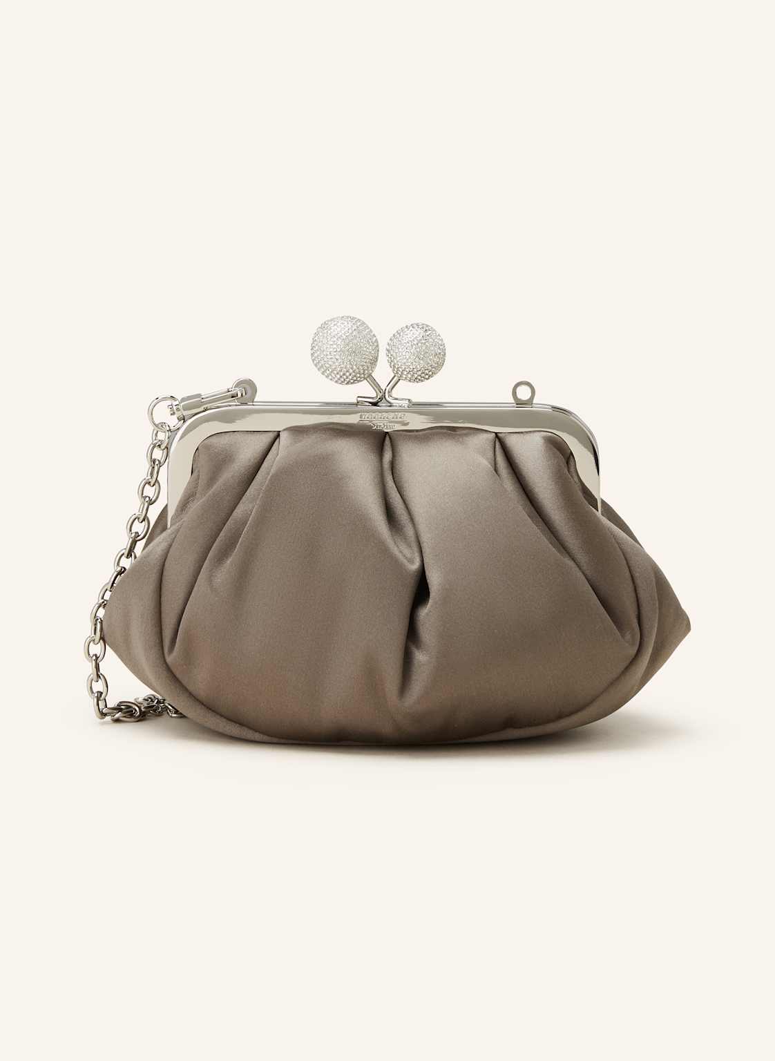 Weekend Max Mara Clutch Emmy Mit Schmucksteinen grau Weekend Max Mara Clutch Emmy Mit Schmucksteinen grau von WEEKEND Max Mara