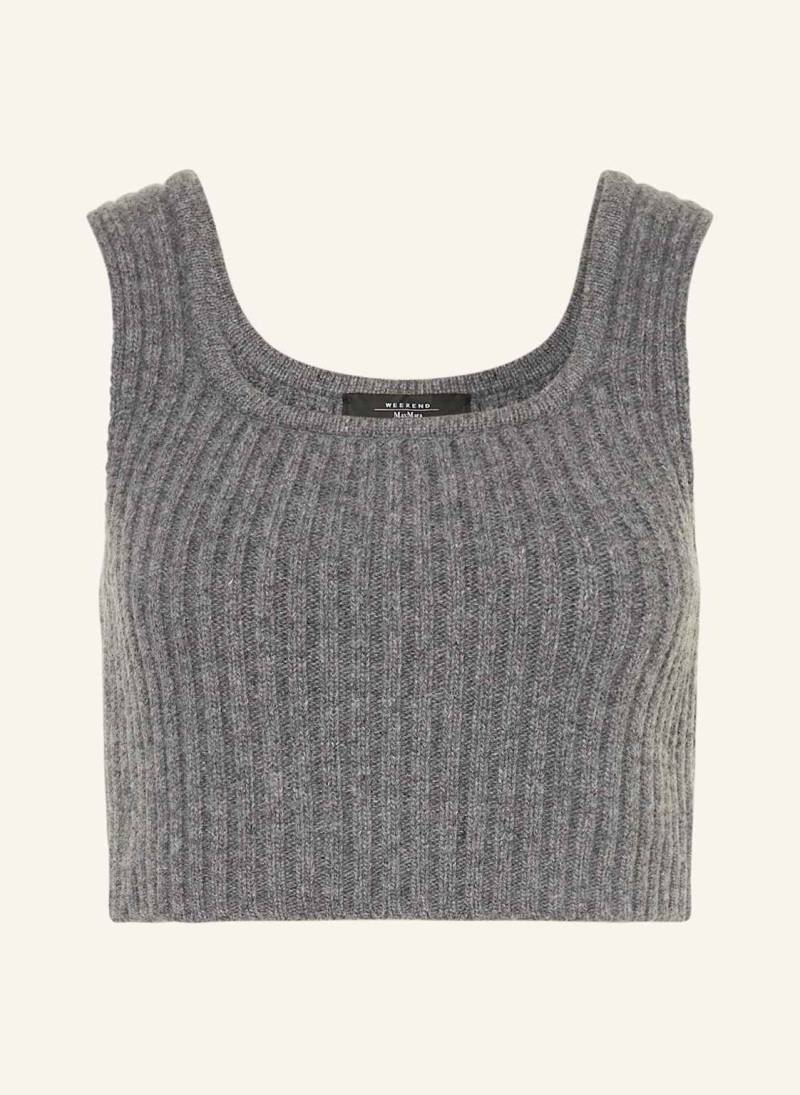 Weekend Max Mara Cropped-Stricktop Zurca grau von WEEKEND Max Mara
