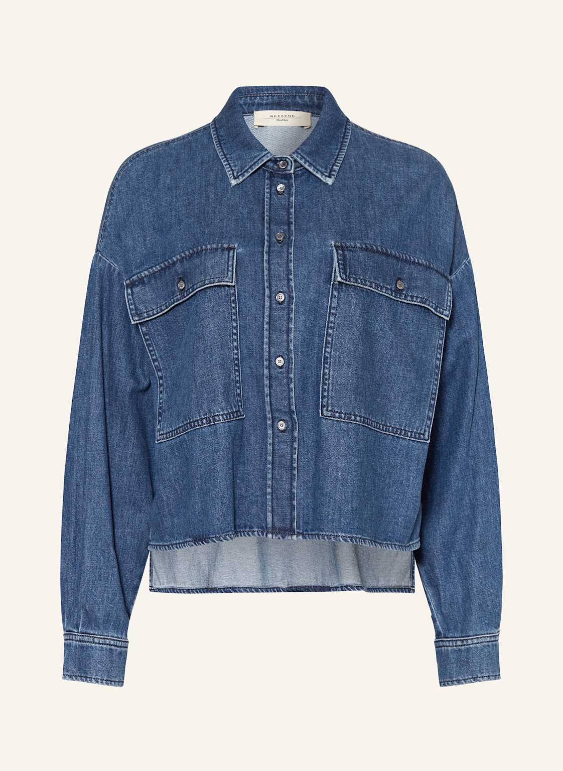 Weekend Max Mara Jeansbluse Zemira blau Weekend Max Mara Jeansbluse Zemira blau von WEEKEND Max Mara