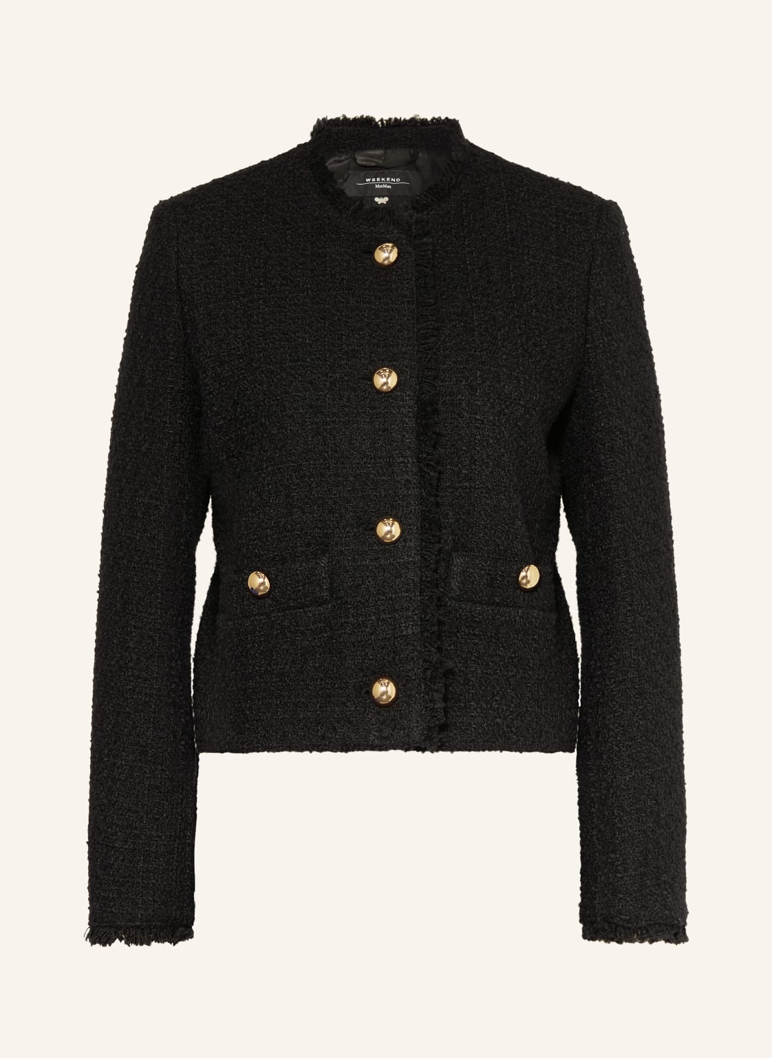 Weekend Max Mara Kastenjacke Wkdagami Aus Tweed schwarz von WEEKEND Max Mara