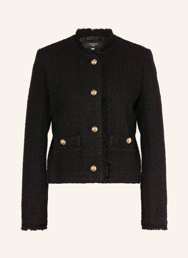 Weekend Max Mara Kastenjacke Wkdagami Aus Tweed schwarz von WEEKEND Max Mara
