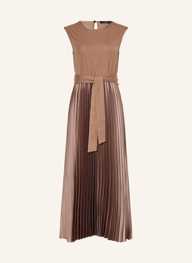 Weekend Max Mara Kleid Samuele Mit Plissees braun von WEEKEND Max Mara