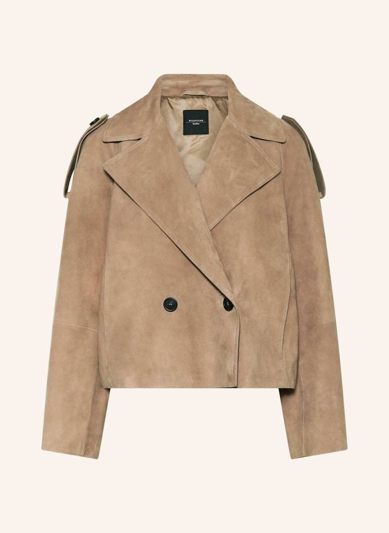 Weekend Max Mara Lederjacke Maga beige von WEEKEND Max Mara
