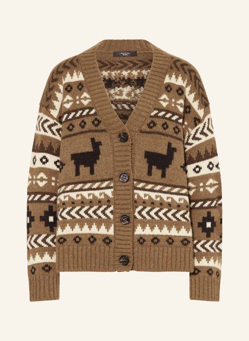 Weekend Max Mara Strickjacke Ovatta Mit Alpaka braun von WEEKEND Max Mara