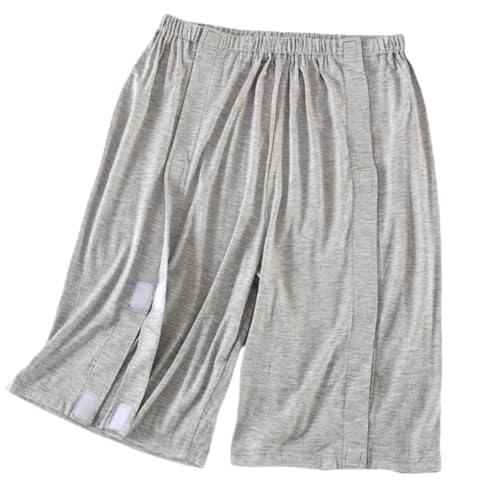 WEEOATAR Patientenhose, bettlägerige Patientenkleidung, Behinderungskleidung zum Abreißen nach Operationen und Inkontinenzdialyse, Herren, grau, kurz, XXL WEEOATAR Patientenhose, bettlägerige Patientenkleidung, Behinderungskleidung zum Abreißen nach Operationen und Inkontinenzdialyse, Herren, grau, kurz, XXL von WEEOATAR