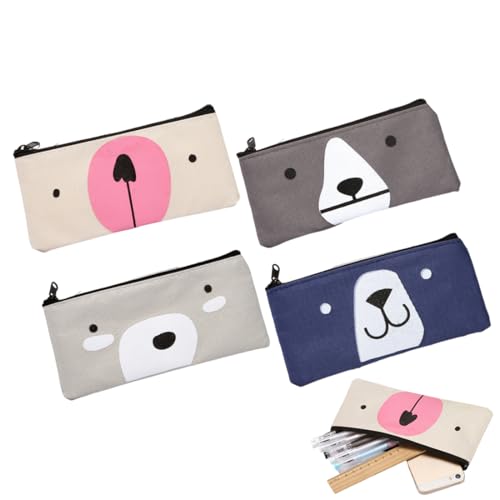 Karikatur Stoffbeutel Klein,4 Stück, Mäppchen, Federmäppchen, Reise Kosmetiktasche,Federmäppchen oder Beutel,für Make-up, Kosmetik- oder Hygieneartikel Karikatur Stoffbeutel Klein,4 Stück, Mäppchen, Federmäppchen, Reise Kosmetiktasche,Federmäppchen oder Beutel,für Make-up, Kosmetik- oder Hygieneartikel von WEGLOK