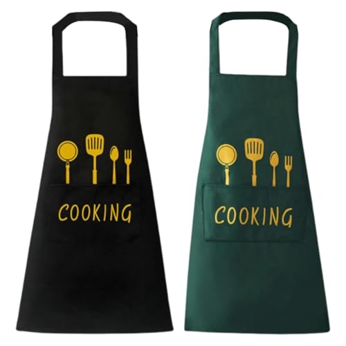Kochschürze Wasserdicht Schürze,2 Stück,Grillschürze,Männer Geschenkideen,für Männer Damen Küche Restaurant Café Kochschürze Wasserdicht Schürze,2 Stück,Grillschürze,Männer Geschenkideen,für Männer Damen Küche Restaurant Café von WEGLOK