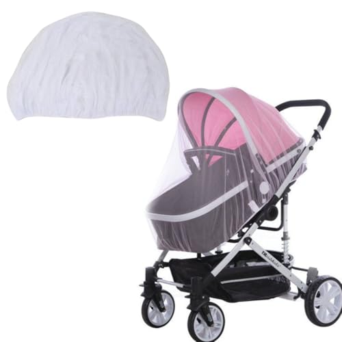 Mückennetz Kinderwagen,1 Stück, Universal Insektenschutz Moskitonetz für Buggy,Atmungsaktiv Fliegennetz,Reißfest und Waschbar von WEGLOK