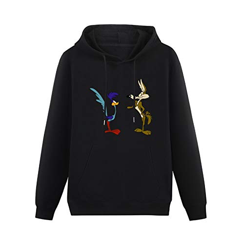 Hoodies Wile E Coyote and The Road Runner Long Sleeve Sweatshirts Black 3XL von WEIDU