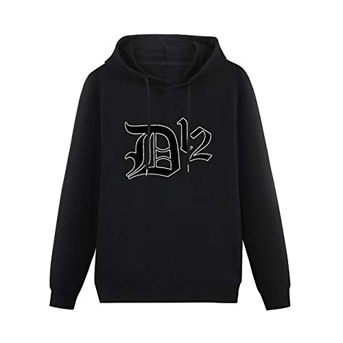 WEIDU Hoodies D12 Hip Hop Group Logo Long Sleeve Sweatshirts Black XL von WEIDU