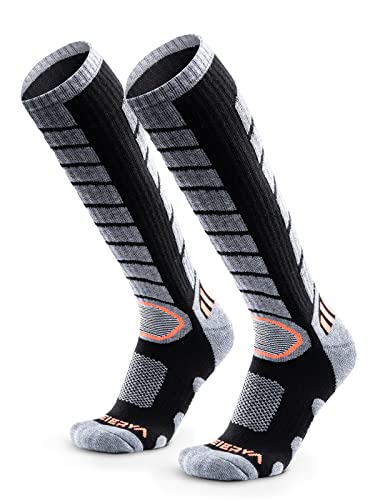 WEIERYA Skisocken,Thermische Gepolsterte Ski Socken für Skifahren,Snowboarden,Outdoor Wintersport für Herren Damen,Schwarz 2 Paar (45-48) WEIERYA Skisocken,Thermische Gepolsterte Ski Socken für Skifahren,Snowboarden,Outdoor Wintersport für Herren Damen,Schwarz 2 Paar (45-48) von WEIERYA