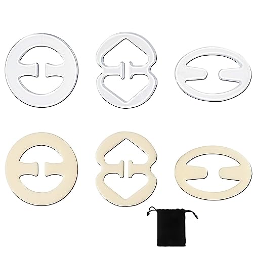 WEIESCIE 6 pcs BH Träger Clip, Damen BH Träger Halter, BH-Clips eignen sich für Arbeitswesten, Hemden, Kleider, Blusen von WEIESCIE