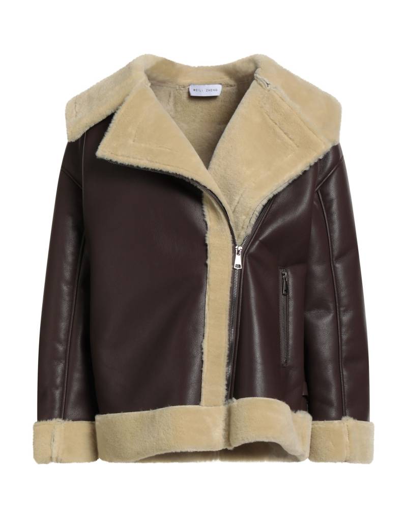 WEILI ZHENG Shearling- & Kunstfell Damen Schokobraun von WEILI ZHENG