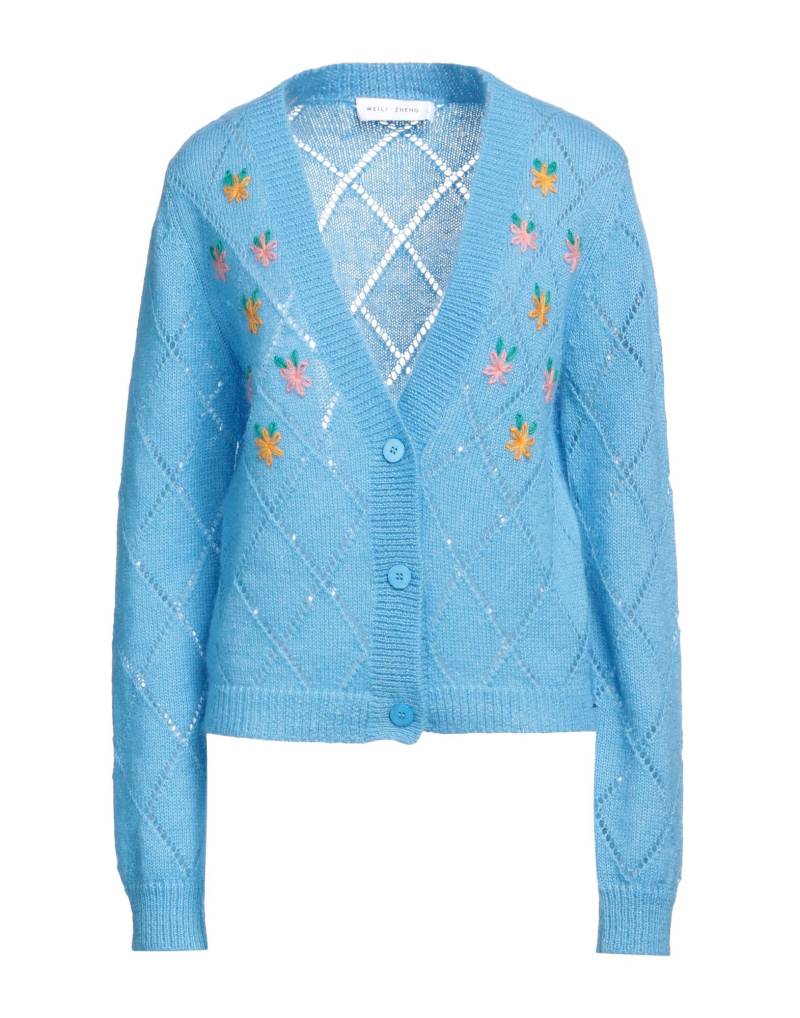WEILI ZHENG Strickjacke Damen Azurblau von WEILI ZHENG