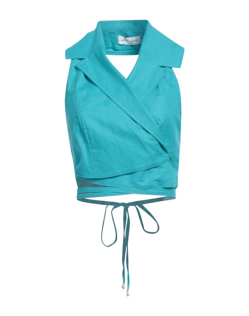 WEILI ZHENG Top Damen Tūrkis von WEILI ZHENG
