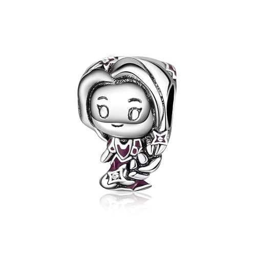 WEIMU Charms Stopper 925 Sterling Silber für Armband mit Gummi Clip Stopper Charms für Bead Charm Armband Anhänger Spacer (Leipei) von WEIMU