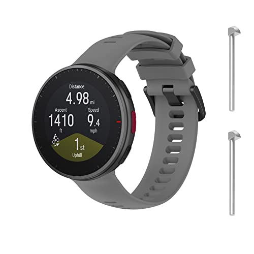 WEINISITE Armband für Polar Vantage V2, Frauen Männer Sport Armbänder Uhrenarmbänder Silikon Ersatzarmband Kompatibel mit Polar Vantage V2 Watch (Grau) von WEINISITE