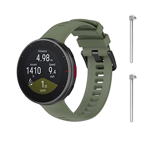WEINISITE Armband für Polar Vantage V2, Frauen Männer Sport Armbänder Uhrenarmbänder Silikon Ersatzarmband Kompatibel mit Polar Vantage V2 Watch (Grün) von WEINISITE