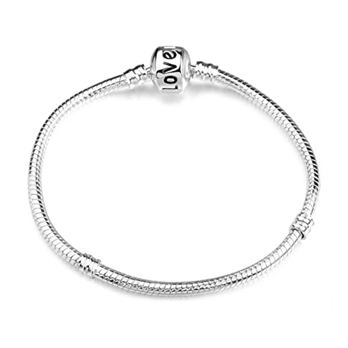 WEISSBIGR DIY Schmuck gefertigt schönes Armband 925 Armband Damen (Edelsteinfarbe: 9, Länge: 17 cm) (21 cm 5) von WEISSBIGR